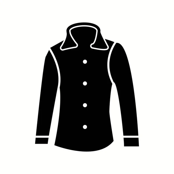 Unica Camicia Formale Valigetta Vector Glyph Icon — Vettoriale Stock