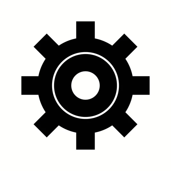 Unique Settings Vector Glyph Icon — Stock Vector