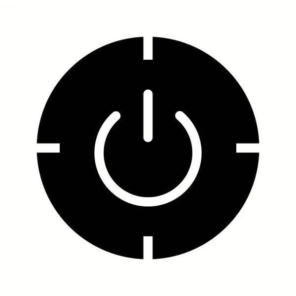 Unieke Ingeschakelde Uitgeschakelde Vectorglyph Icoon — Stockvector