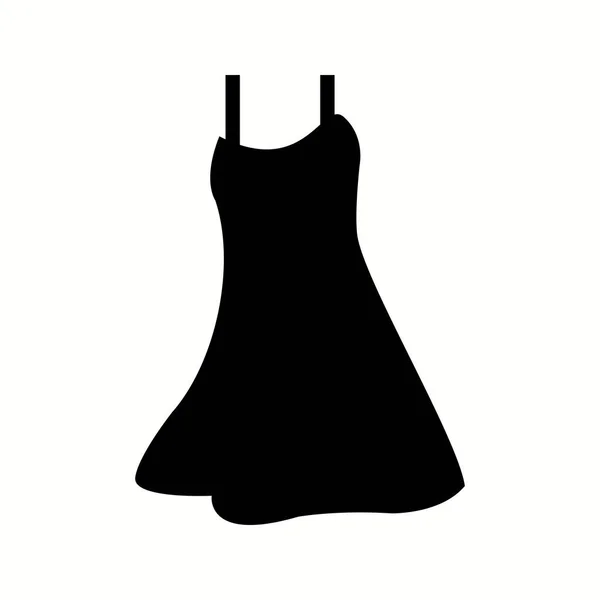 Unikalna Ikona Wektora Nocnej Sukienki — Wektor stockowy