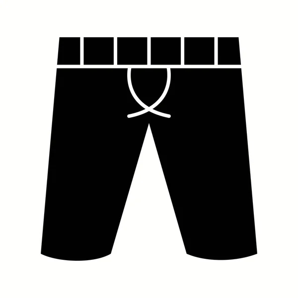 Unique Shorts Vetor Glyph Ícone — Vetor de Stock