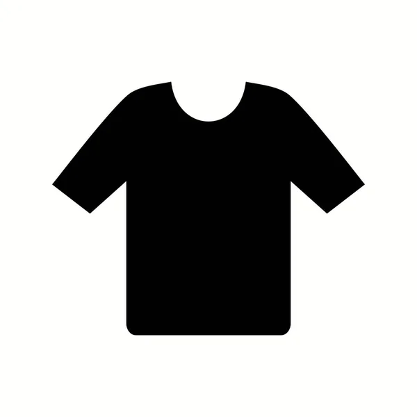 Camisa Única Vector Glyph Ícone — Vetor de Stock