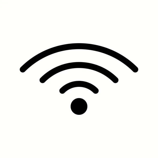 Einzigartiges Wifi Vector Glyph Icon — Stockvektor