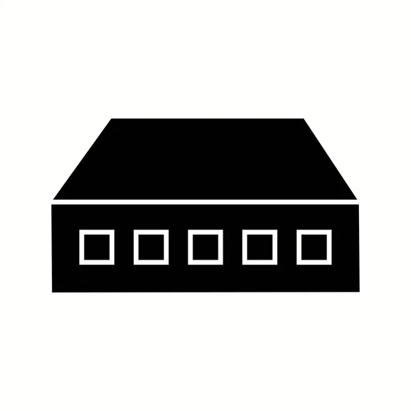 Interruptor Rede Único Vector Glyph Icon —  Vetores de Stock