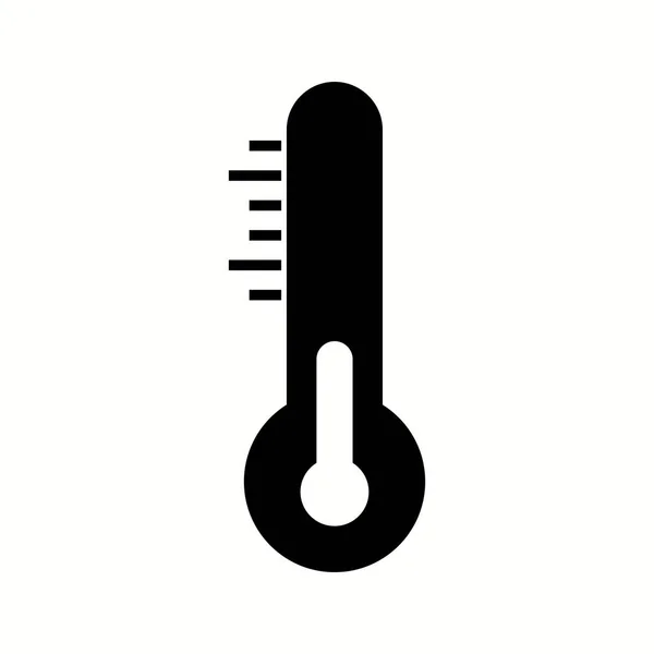 Icona Glyph Del Vettore Temperatura Unica — Vettoriale Stock