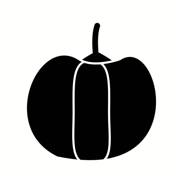 Einzigartiges Pepper Vector Glyph Icon — Stockvektor