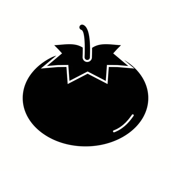 Einzigartiges Tomate Vector Glyph Icon — Stockvektor