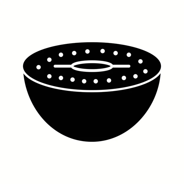 Einzigartiges Kiwi Vector Glyph Icon — Stockvektor