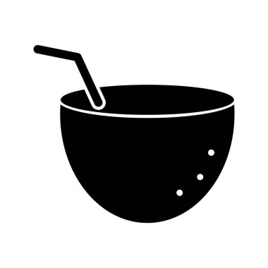 Eşsiz Hindistan Cevizi Vektörü Kabartma Simgesi