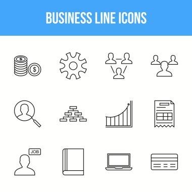 Eşsiz İş Hattı simgesi seti