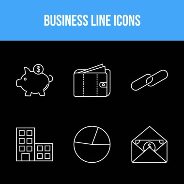 Ticari kullanım için Eşsiz İş vektör simgesi ayarlandı