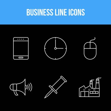 Oe kümesinde 6 Eşsiz vektör simgesi