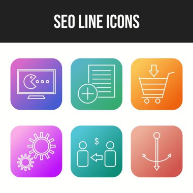 Seo simgesi kişisel ve ticari kullanım için ayarlandı