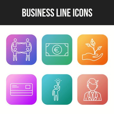 Kişisel ve ticari kullanım için benzersiz 6 simge