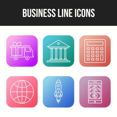 Kişisel ve ticari kullanım için iş vektör simgeleri paketleri