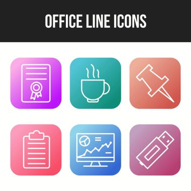 Kişisel ve ticari kullanım için benzersiz 6 simge