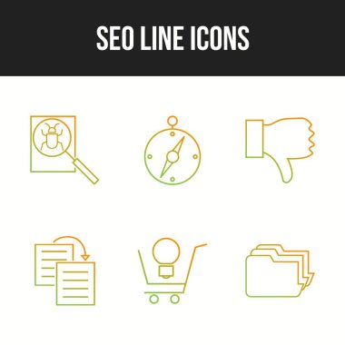 Ticari kullanım için Seo ve İş simgeleri