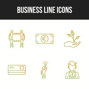 Kişisel ve ticari kullanım için benzersiz 6 simge