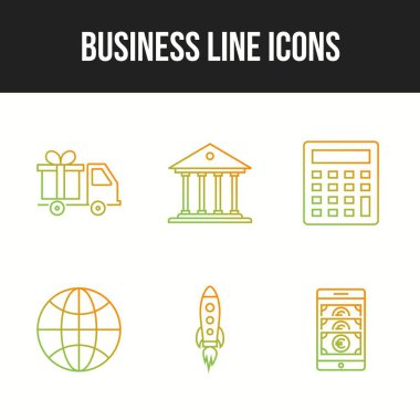 Kişisel ve ticari kullanım için iş vektör simgeleri paketleri