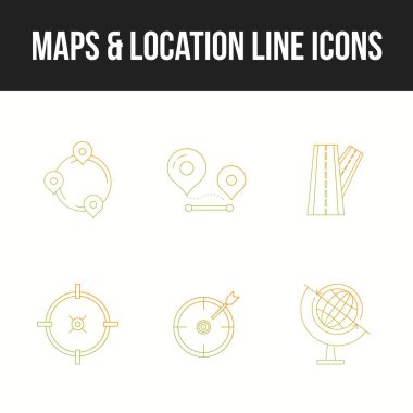 Haritaların ve konum çizgisi simgelerinin eşsiz simgesi