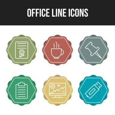 Kişisel ve ticari kullanım için benzersiz 6 simge