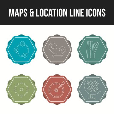 Haritaların ve konum çizgisi simgelerinin eşsiz simgesi