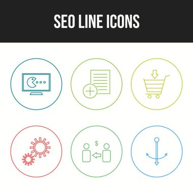 Seo simgesi kişisel ve ticari kullanım için ayarlandı