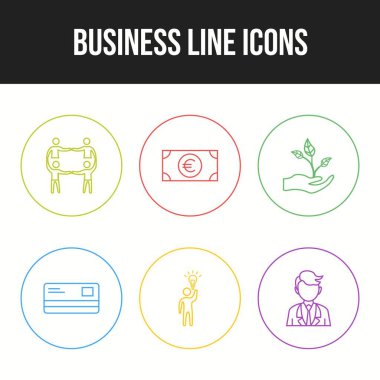 Kişisel ve ticari kullanım için benzersiz 6 simge