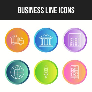 Kişisel ve ticari kullanım için iş vektör simgeleri paketleri