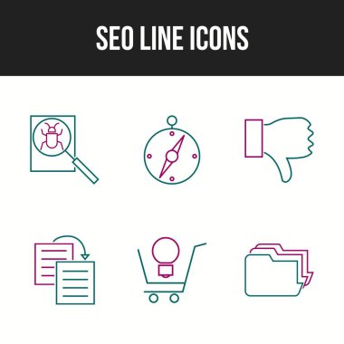 Ticari kullanım için Seo ve İş simgeleri