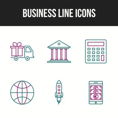 Kişisel ve ticari kullanım için iş vektör simgeleri paketleri