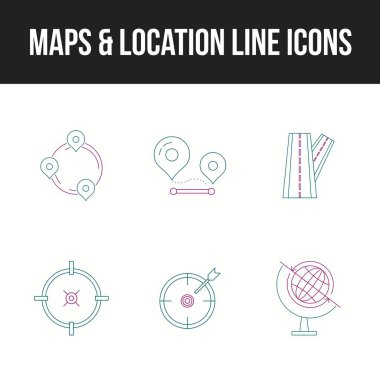 Haritaların ve konum çizgisi simgelerinin eşsiz simgesi