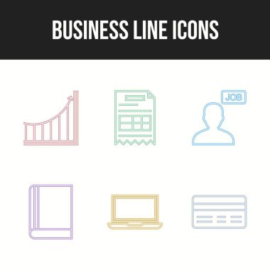 Güzel 6 iş vektör simgesi paketi