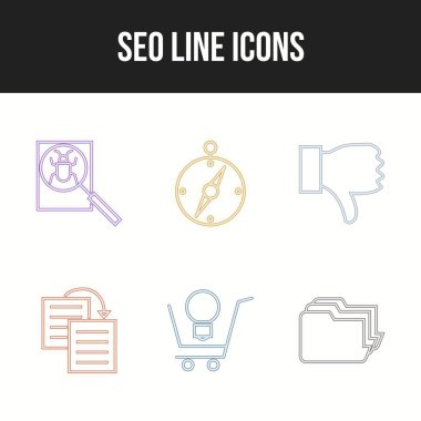 Ticari kullanım için Seo ve İş simgeleri