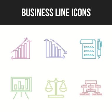 Güzel 6 iş vektör simgesi paketi