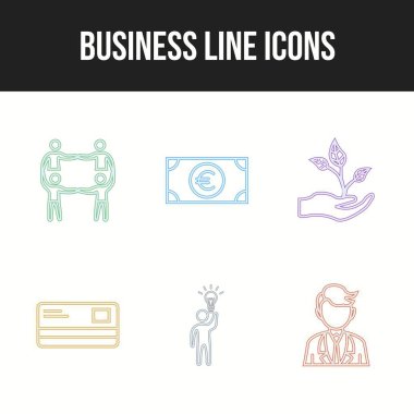 Kişisel ve ticari kullanım için benzersiz 6 simge