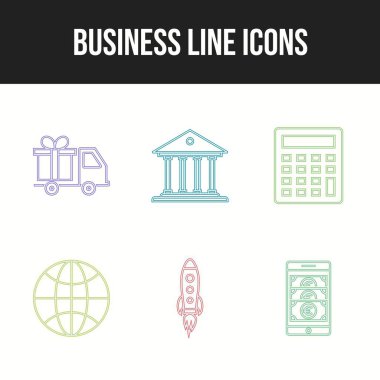 Kişisel ve ticari kullanım için iş vektör simgeleri paketleri