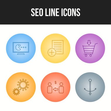 Seo simgesi kişisel ve ticari kullanım için ayarlandı