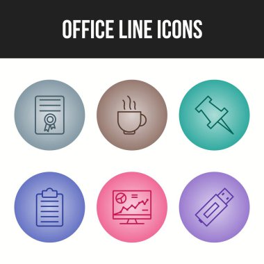 Kişisel ve ticari kullanım için benzersiz 6 simge