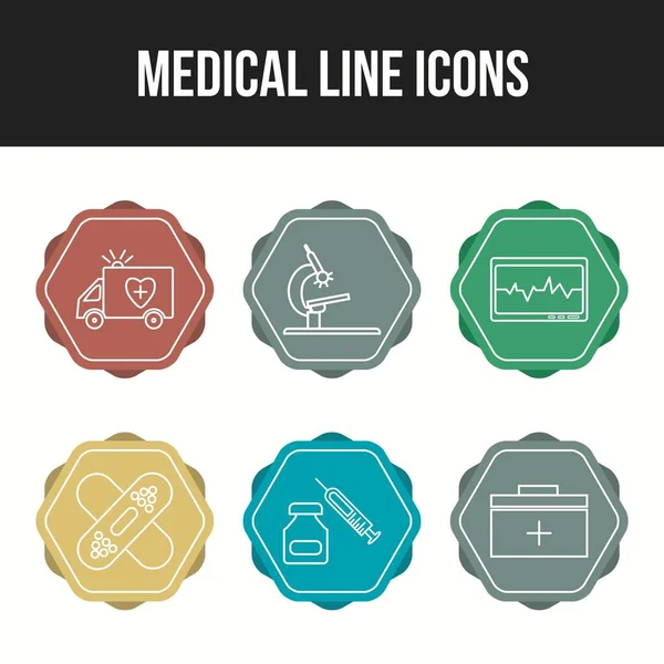 Красивые Медицинские Векторные Иконки Коммерческого Использования — стоковый вектор