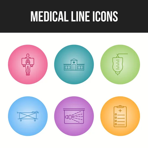 Envase Iconos Médicos Para Uso Personal Comercial — Vector de stock