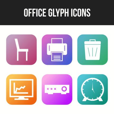 Kişisel ve ticari kullanım için güzel ofis simgeleri.