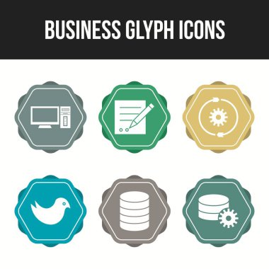 Ticari kullanım için güzel iş simgeleri