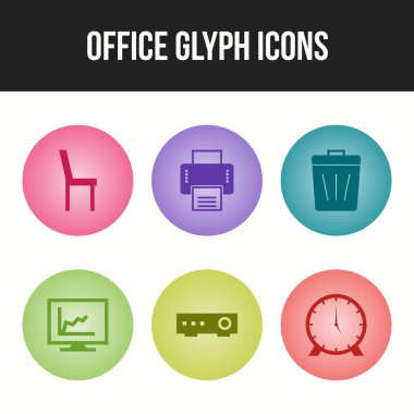 Kişisel ve ticari kullanım için güzel ofis simgeleri.