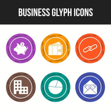 Ticari kullanım için Eşsiz İş vektör simgesi ayarlandı