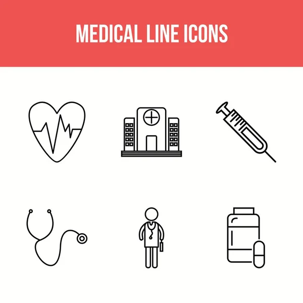 Medizinische Symbole Für Den Persönlichen Und Kommerziellen Gebrauch — Stockvektor