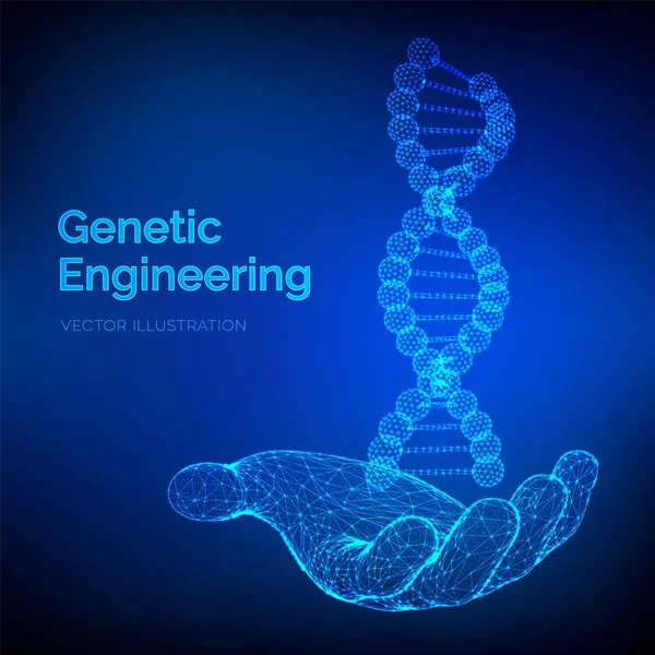 Dna dizisi elde. Tel kafes DNA molekülleri mesh yapı. DNA kodu editable şablon. Bilim ve Teknoloji kavramı. Vektör çizimi. — Stok Vektör