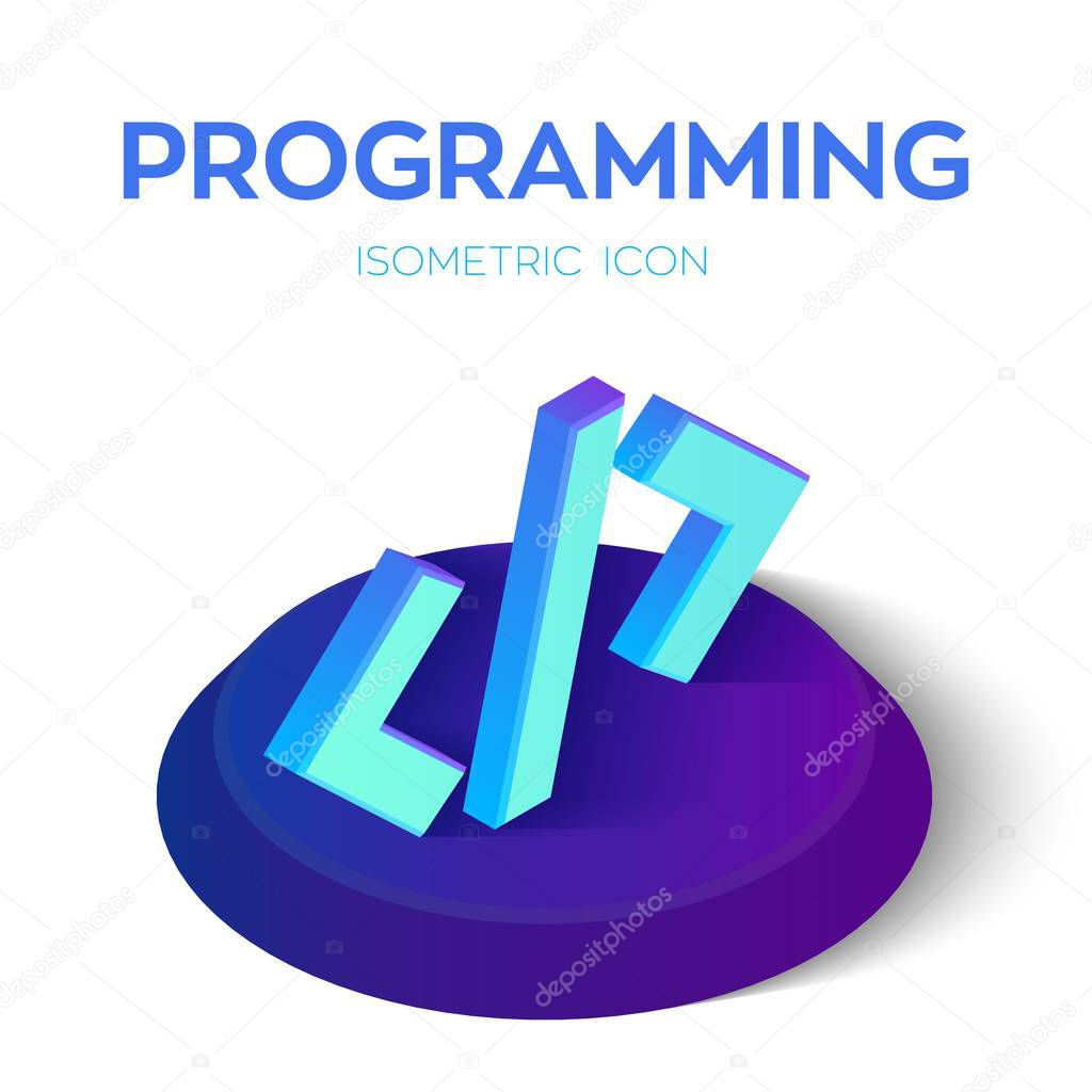 Programming Code 3d Isometric 279141074 - WDRFree Vector illustration of Programming Code 3d Isometric 279141074