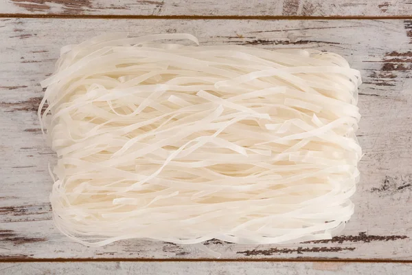 Rice Noodles Wooden Table — Stock Photo, Image