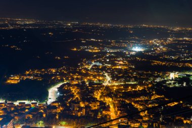 Rimini gece görünümünden yükseklik